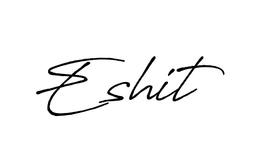 This is the best signature style for the Eshit name. Also you like these signature font (Antro_Vectra_Bolder). Mix name signature. Eshit signature style 7 images and pictures png