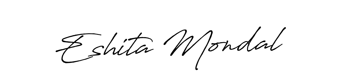 Once you've used our free online signature maker to create your best signature Antro_Vectra_Bolder style, it's time to enjoy all of the benefits that Eshita Mondal name signing documents. Eshita Mondal signature style 7 images and pictures png