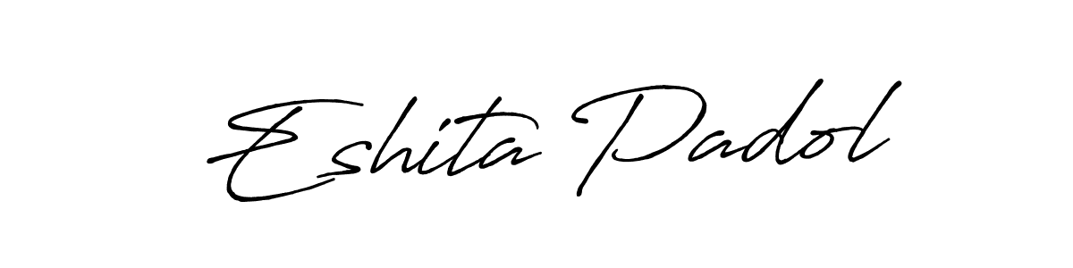 It looks lik you need a new signature style for name Eshita Padol. Design unique handwritten (Antro_Vectra_Bolder) signature with our free signature maker in just a few clicks. Eshita Padol signature style 7 images and pictures png