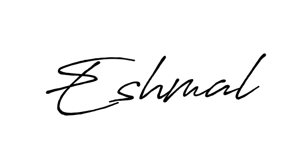 Create a beautiful signature design for name Eshmal. With this signature (Antro_Vectra_Bolder) fonts, you can make a handwritten signature for free. Eshmal signature style 7 images and pictures png