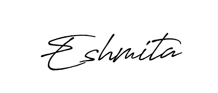 Design your own signature with our free online signature maker. With this signature software, you can create a handwritten (Antro_Vectra_Bolder) signature for name Eshmita. Eshmita signature style 7 images and pictures png