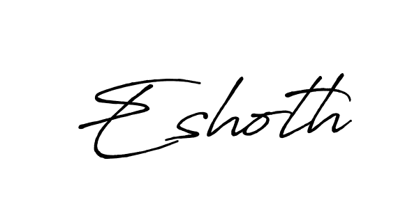 How to make Eshoth name signature. Use Antro_Vectra_Bolder style for creating short signs online. This is the latest handwritten sign. Eshoth signature style 7 images and pictures png