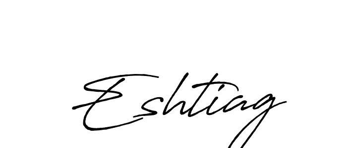 How to make Eshtiag signature? Antro_Vectra_Bolder is a professional autograph style. Create handwritten signature for Eshtiag name. Eshtiag signature style 7 images and pictures png