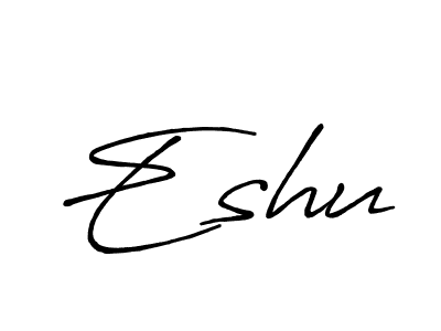 Once you've used our free online signature maker to create your best signature Antro_Vectra_Bolder style, it's time to enjoy all of the benefits that Eshu name signing documents. Eshu signature style 7 images and pictures png