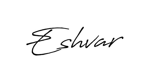 Create a beautiful signature design for name Eshvar. With this signature (Antro_Vectra_Bolder) fonts, you can make a handwritten signature for free. Eshvar signature style 7 images and pictures png