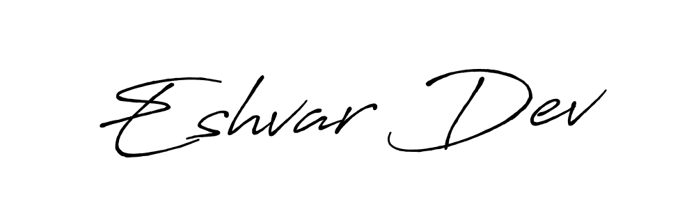 Create a beautiful signature design for name Eshvar Dev. With this signature (Antro_Vectra_Bolder) fonts, you can make a handwritten signature for free. Eshvar Dev signature style 7 images and pictures png