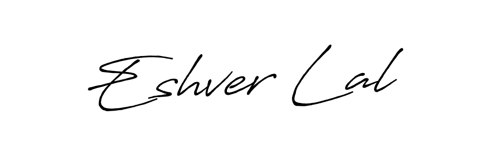 Also You can easily find your signature by using the search form. We will create Eshver Lal name handwritten signature images for you free of cost using Antro_Vectra_Bolder sign style. Eshver Lal signature style 7 images and pictures png