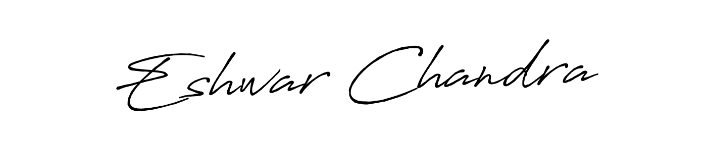 Also You can easily find your signature by using the search form. We will create Eshwar Chandra name handwritten signature images for you free of cost using Antro_Vectra_Bolder sign style. Eshwar Chandra signature style 7 images and pictures png