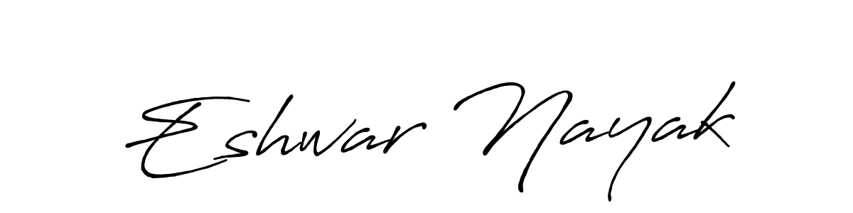 You should practise on your own different ways (Antro_Vectra_Bolder) to write your name (Eshwar Nayak) in signature. don't let someone else do it for you. Eshwar Nayak signature style 7 images and pictures png