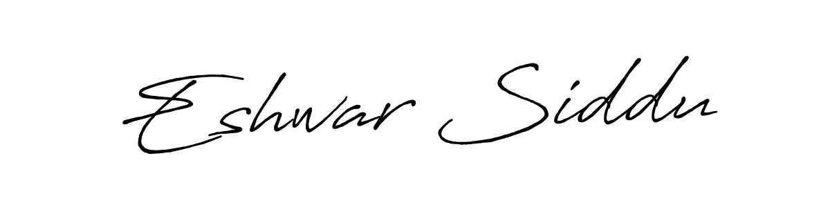 The best way (Antro_Vectra_Bolder) to make a short signature is to pick only two or three words in your name. The name Eshwar Siddu include a total of six letters. For converting this name. Eshwar Siddu signature style 7 images and pictures png