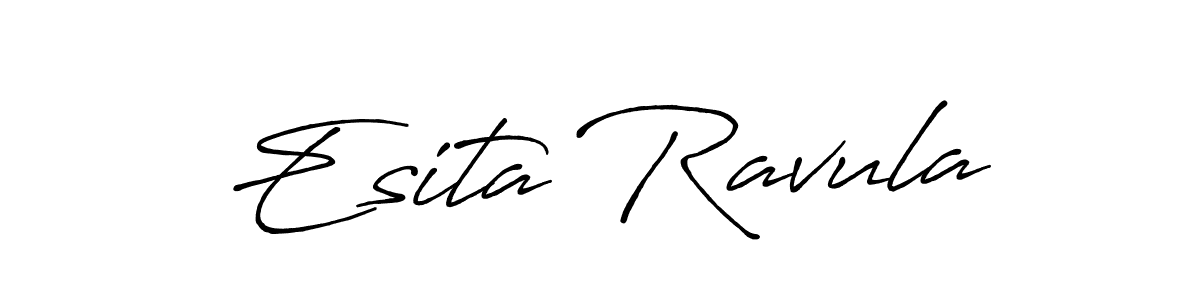 Once you've used our free online signature maker to create your best signature Antro_Vectra_Bolder style, it's time to enjoy all of the benefits that Esita Ravula name signing documents. Esita Ravula signature style 7 images and pictures png