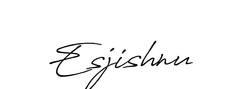 Create a beautiful signature design for name Esjishnu. With this signature (Antro_Vectra_Bolder) fonts, you can make a handwritten signature for free. Esjishnu signature style 7 images and pictures png