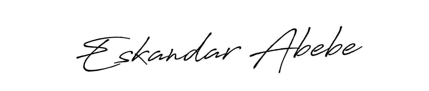 This is the best signature style for the Eskandar Abebe name. Also you like these signature font (Antro_Vectra_Bolder). Mix name signature. Eskandar Abebe signature style 7 images and pictures png