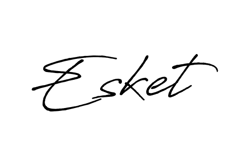 The best way (Antro_Vectra_Bolder) to make a short signature is to pick only two or three words in your name. The name Esket include a total of six letters. For converting this name. Esket signature style 7 images and pictures png