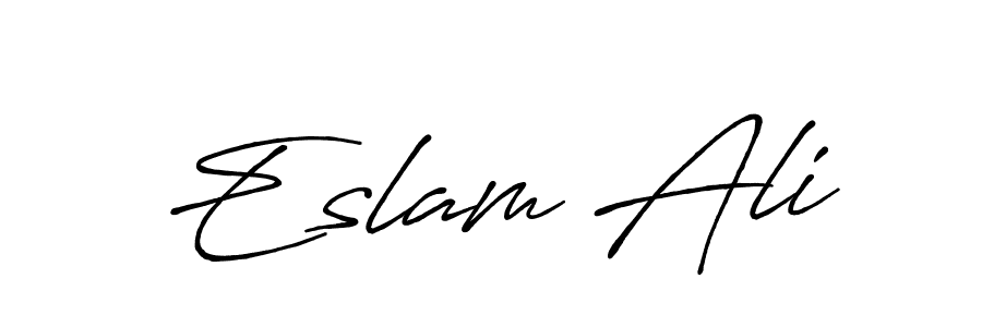 It looks lik you need a new signature style for name Eslam Ali. Design unique handwritten (Antro_Vectra_Bolder) signature with our free signature maker in just a few clicks. Eslam Ali signature style 7 images and pictures png