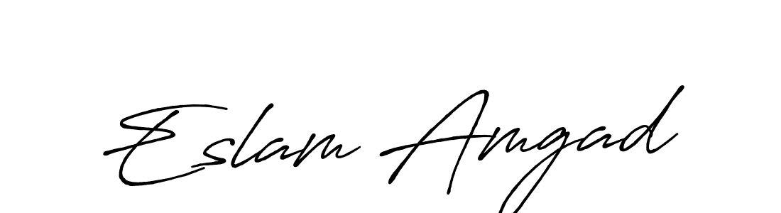 How to make Eslam Amgad signature? Antro_Vectra_Bolder is a professional autograph style. Create handwritten signature for Eslam Amgad name. Eslam Amgad signature style 7 images and pictures png