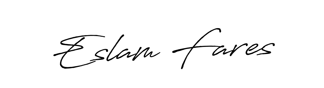 if you are searching for the best signature style for your name Eslam Fares. so please give up your signature search. here we have designed multiple signature styles  using Antro_Vectra_Bolder. Eslam Fares signature style 7 images and pictures png