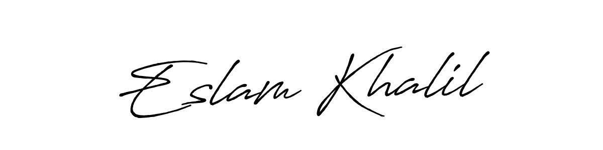 This is the best signature style for the Eslam Khalil name. Also you like these signature font (Antro_Vectra_Bolder). Mix name signature. Eslam Khalil signature style 7 images and pictures png