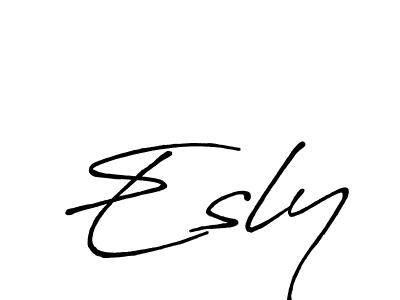 It looks lik you need a new signature style for name Esly. Design unique handwritten (Antro_Vectra_Bolder) signature with our free signature maker in just a few clicks. Esly signature style 7 images and pictures png