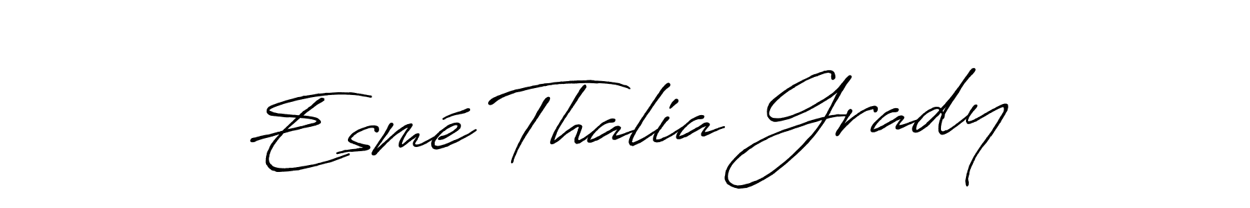 Also You can easily find your signature by using the search form. We will create Esmé Thalia Grady name handwritten signature images for you free of cost using Antro_Vectra_Bolder sign style. Esmé Thalia Grady signature style 7 images and pictures png