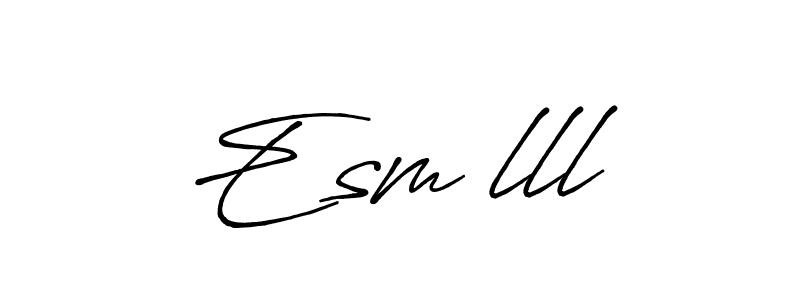 Also You can easily find your signature by using the search form. We will create Esmēlll name handwritten signature images for you free of cost using Antro_Vectra_Bolder sign style. Esmēlll signature style 7 images and pictures png