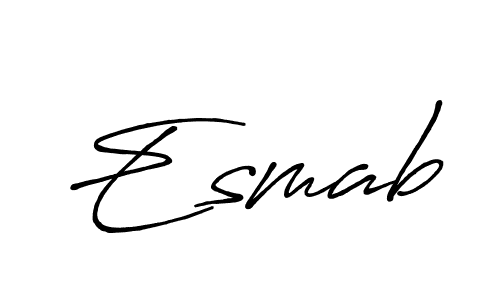 Here are the top 10 professional signature styles for the name Esmab. These are the best autograph styles you can use for your name. Esmab signature style 7 images and pictures png