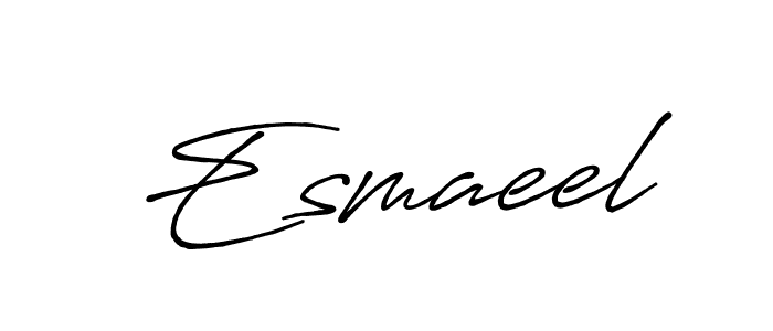 Use a signature maker to create a handwritten signature online. With this signature software, you can design (Antro_Vectra_Bolder) your own signature for name Esmaeel. Esmaeel signature style 7 images and pictures png