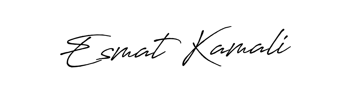 Here are the top 10 professional signature styles for the name Esmat Kamali. These are the best autograph styles you can use for your name. Esmat Kamali signature style 7 images and pictures png