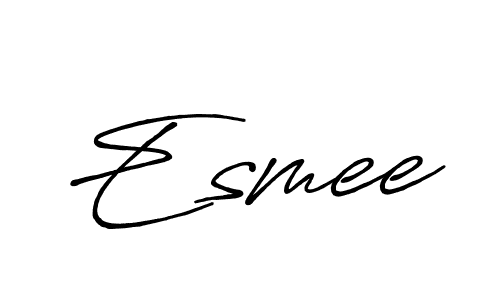 if you are searching for the best signature style for your name Esmee. so please give up your signature search. here we have designed multiple signature styles  using Antro_Vectra_Bolder. Esmee signature style 7 images and pictures png