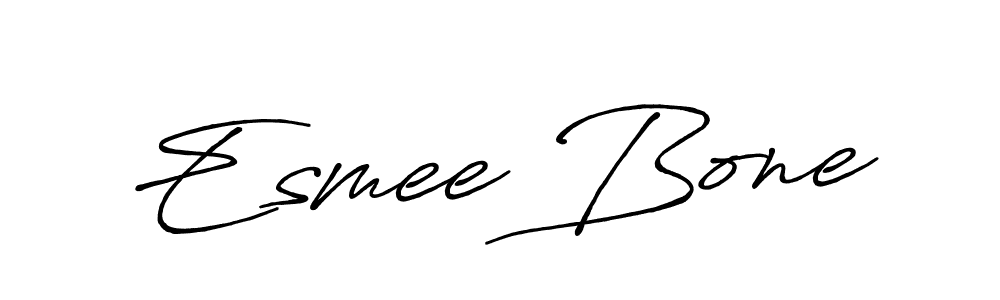 Create a beautiful signature design for name Esmee Bone. With this signature (Antro_Vectra_Bolder) fonts, you can make a handwritten signature for free. Esmee Bone signature style 7 images and pictures png