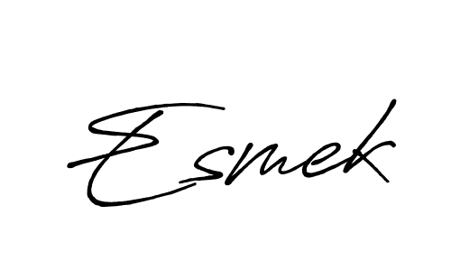 Here are the top 10 professional signature styles for the name Esmek. These are the best autograph styles you can use for your name. Esmek signature style 7 images and pictures png