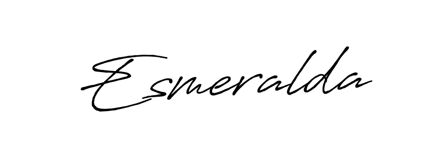 Also we have Esmeralda name is the best signature style. Create professional handwritten signature collection using Antro_Vectra_Bolder autograph style. Esmeralda signature style 7 images and pictures png