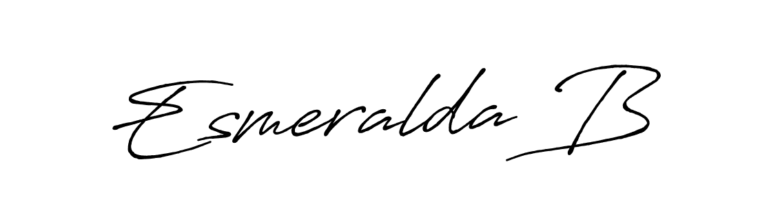 Make a beautiful signature design for name Esmeralda B. Use this online signature maker to create a handwritten signature for free. Esmeralda B signature style 7 images and pictures png