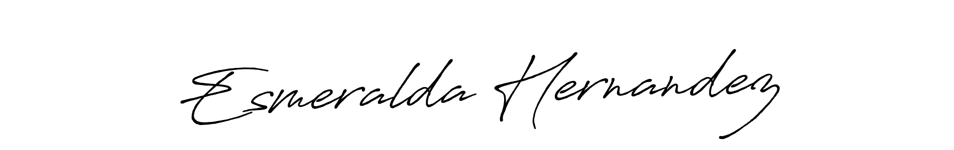 Make a beautiful signature design for name Esmeralda Hernandez. With this signature (Antro_Vectra_Bolder) style, you can create a handwritten signature for free. Esmeralda Hernandez signature style 7 images and pictures png