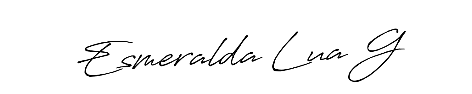 How to Draw Esmeralda Lua G signature style? Antro_Vectra_Bolder is a latest design signature styles for name Esmeralda Lua G. Esmeralda Lua G signature style 7 images and pictures png