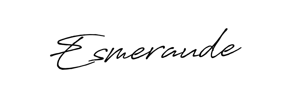 Also we have Esmeraude name is the best signature style. Create professional handwritten signature collection using Antro_Vectra_Bolder autograph style. Esmeraude signature style 7 images and pictures png