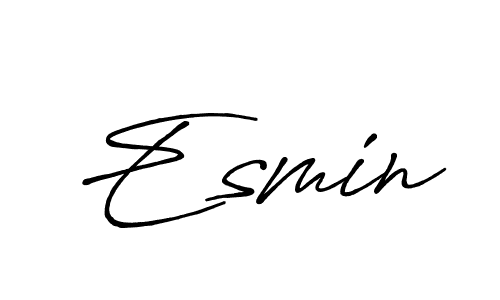 Make a beautiful signature design for name Esmin. Use this online signature maker to create a handwritten signature for free. Esmin signature style 7 images and pictures png