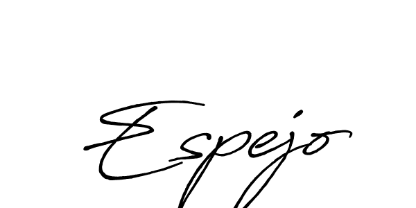 How to make Espejo signature? Antro_Vectra_Bolder is a professional autograph style. Create handwritten signature for Espejo name. Espejo signature style 7 images and pictures png