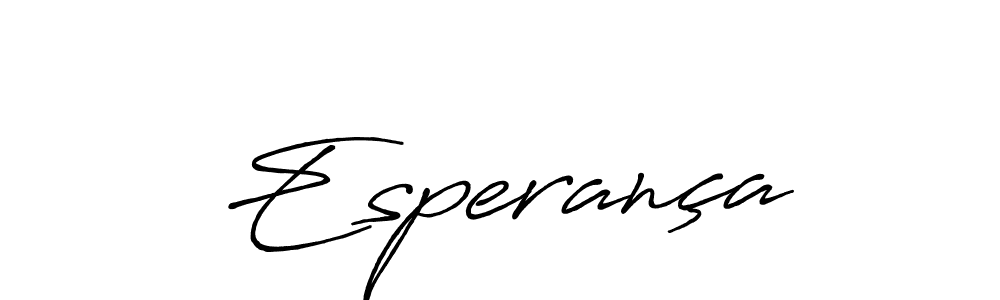 Create a beautiful signature design for name Esperança. With this signature (Antro_Vectra_Bolder) fonts, you can make a handwritten signature for free. Esperança signature style 7 images and pictures png