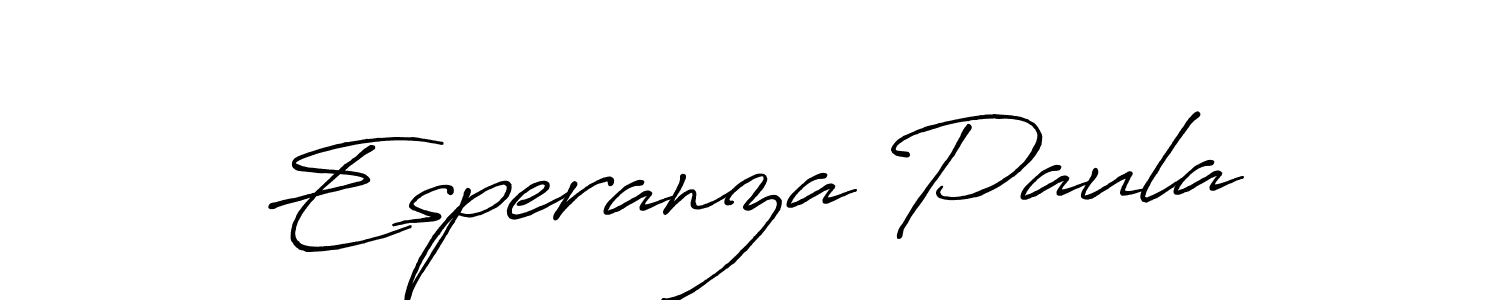 Make a beautiful signature design for name Esperanza Paula. Use this online signature maker to create a handwritten signature for free. Esperanza Paula signature style 7 images and pictures png