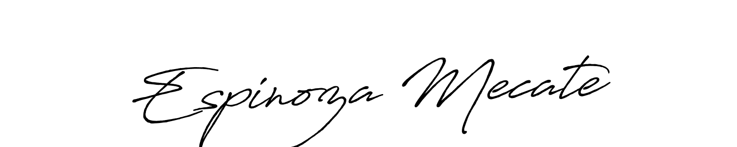 Use a signature maker to create a handwritten signature online. With this signature software, you can design (Antro_Vectra_Bolder) your own signature for name Espinoza Mecate. Espinoza Mecate signature style 7 images and pictures png