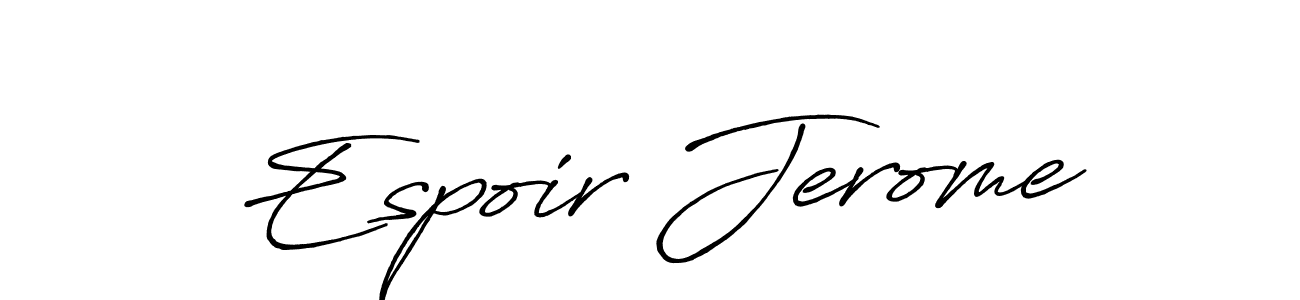 How to Draw Espoir Jerome signature style? Antro_Vectra_Bolder is a latest design signature styles for name Espoir Jerome. Espoir Jerome signature style 7 images and pictures png