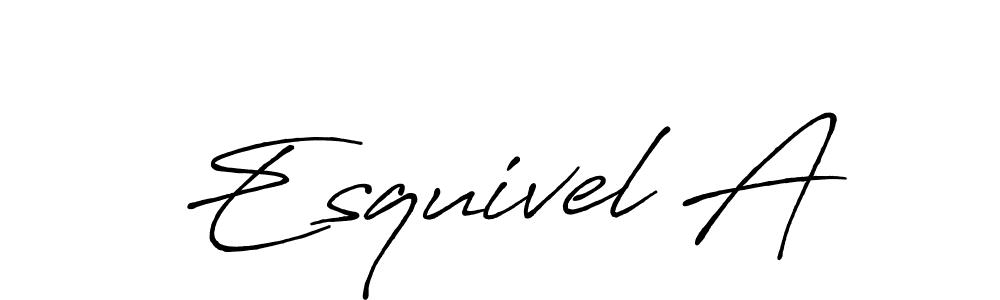 Antro_Vectra_Bolder is a professional signature style that is perfect for those who want to add a touch of class to their signature. It is also a great choice for those who want to make their signature more unique. Get Esquivel A name to fancy signature for free. Esquivel A signature style 7 images and pictures png