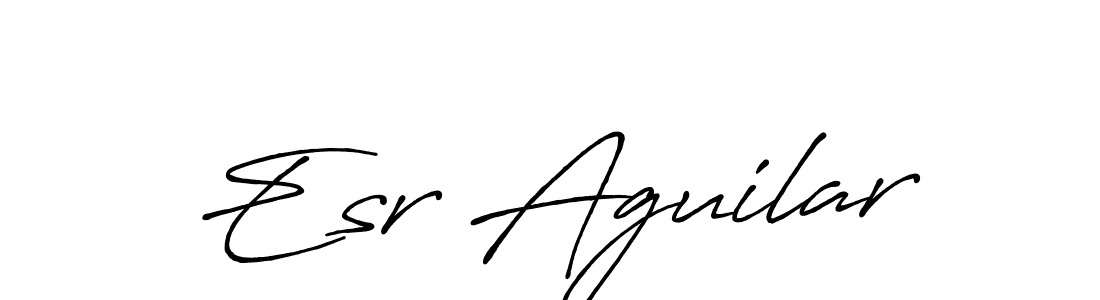if you are searching for the best signature style for your name Esr Aguilar. so please give up your signature search. here we have designed multiple signature styles  using Antro_Vectra_Bolder. Esr Aguilar signature style 7 images and pictures png