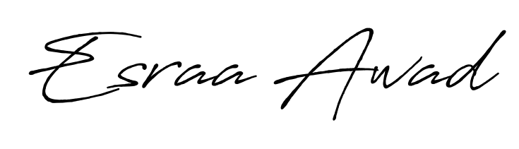 Elevate your brand with a stunning Esraa Awad eSignature. The Antro_Vectra_Bolder style provides a balanced, flowing aesthetic for everyday signing. Esraa Awad signature style 7 images and pictures png