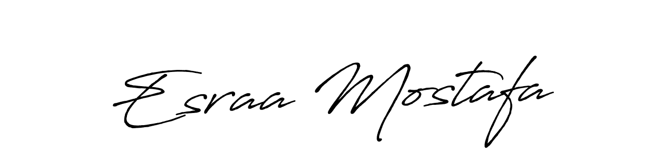 How to Draw Esraa Mostafa signature style? Antro_Vectra_Bolder is a latest design signature styles for name Esraa Mostafa. Esraa Mostafa signature style 7 images and pictures png