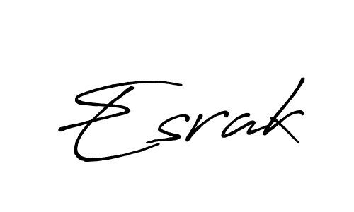 Also You can easily find your signature by using the search form. We will create Esrak name handwritten signature images for you free of cost using Antro_Vectra_Bolder sign style. Esrak signature style 7 images and pictures png