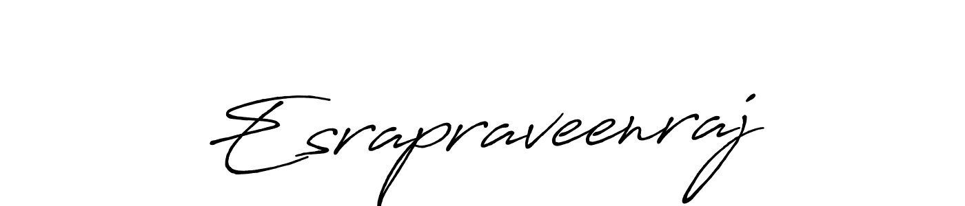 Design your own signature with our free online signature maker. With this signature software, you can create a handwritten (Antro_Vectra_Bolder) signature for name Esrapraveenraj. Esrapraveenraj signature style 7 images and pictures png