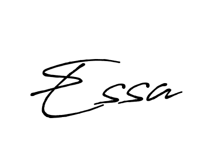 Similarly Antro_Vectra_Bolder is the best handwritten signature design. Signature creator online .You can use it as an online autograph creator for name Essa. Essa signature style 7 images and pictures png