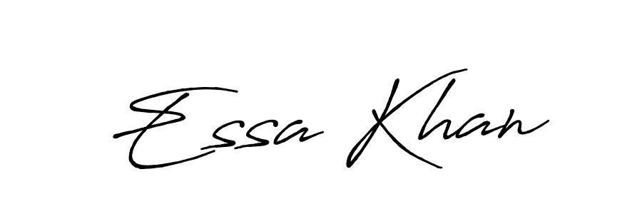 Essa Khan stylish signature style. Best Handwritten Sign (Antro_Vectra_Bolder) for my name. Handwritten Signature Collection Ideas for my name Essa Khan. Essa Khan signature style 7 images and pictures png